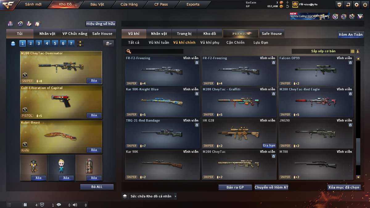 shop acc cf uy tin gia re